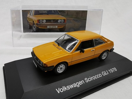 Volkswagen Scirocco GLI 1978 Oranje 1-43 Altaya Volkswagen Collection