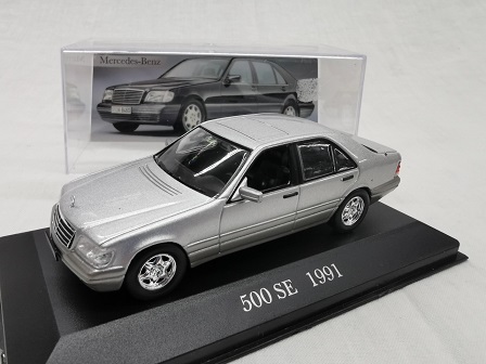 Mercedes-Benz 500 SE ( W140 ) 1991 Zilver 1-43 Altaya Mercedes Collection