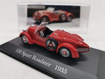 Mercedes-Benz 150 Super Roadster ( W30 ) 1935 Rood 1-43 Altaya Mercedes Collection