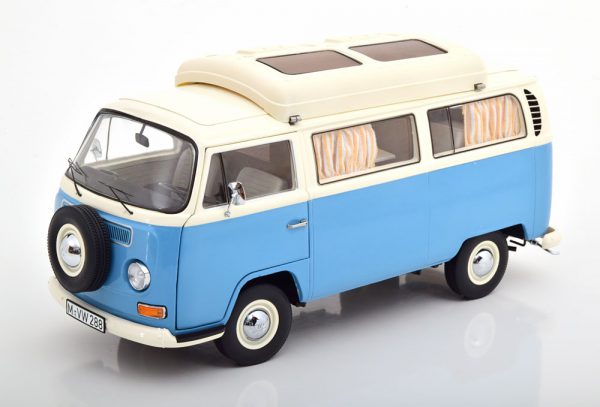 Volkswagen T2A Camping Bus Blauw / Creme 1-18 Schuco Limited 1000 Pieces