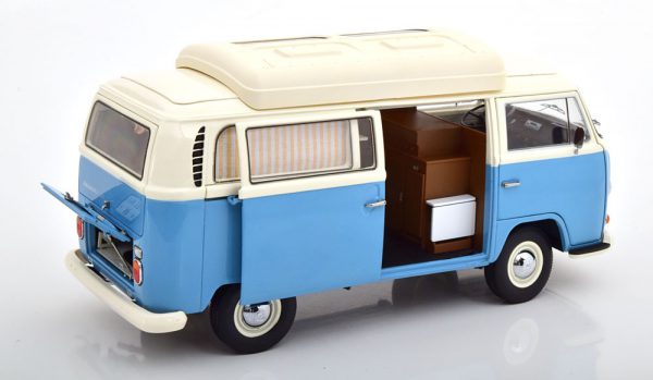 Volkswagen T2A Camping Bus Blauw / Creme 1-18 Schuco Limited 1000 Pieces
