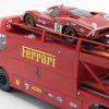 Fiat Bartoletti 306/2 Renntransporter "Ferrari Film Le Mans"1970 Rood 1-18 Norev Limited 1000 Pieces ( zonder Auto's )