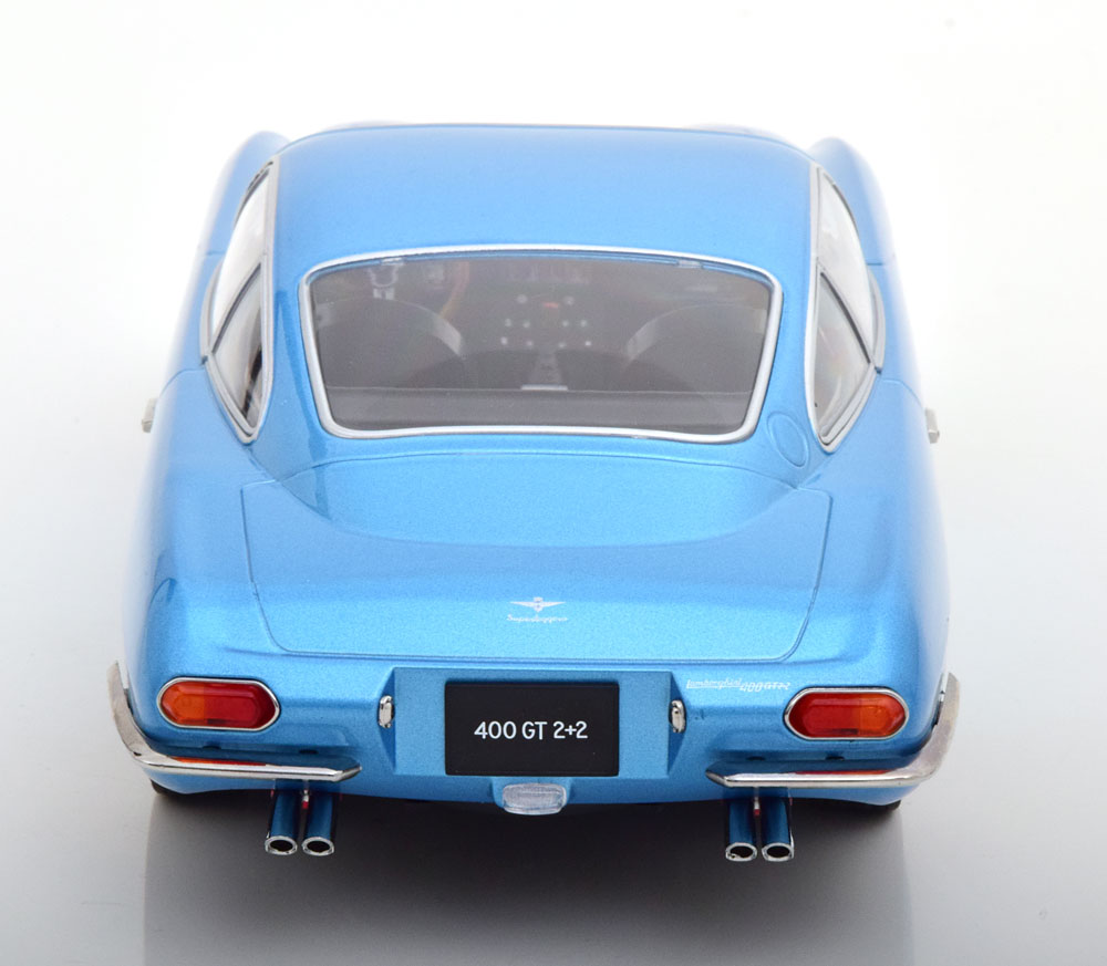 Lamborghini 400 GT 2+2 1965 Blauw Metallic 1-18 KK Scale Limited