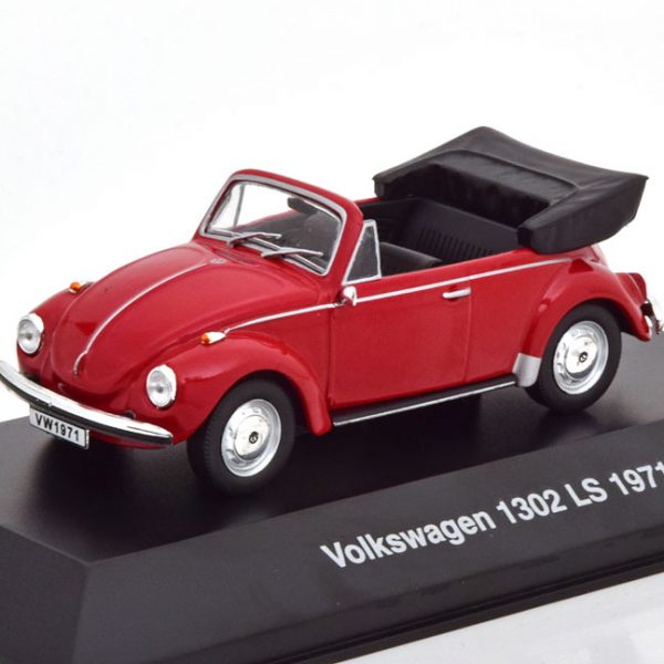 Volkswagen Kever 1302 LS 1971 Cabriolet Rood 1-43 Altaya Volkswagen Collection