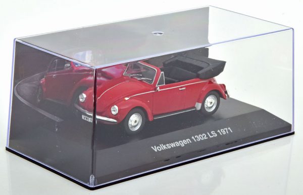 Volkswagen Kever 1302 LS 1971 Cabriolet Rood 1-43 Altaya Volkswagen Collection