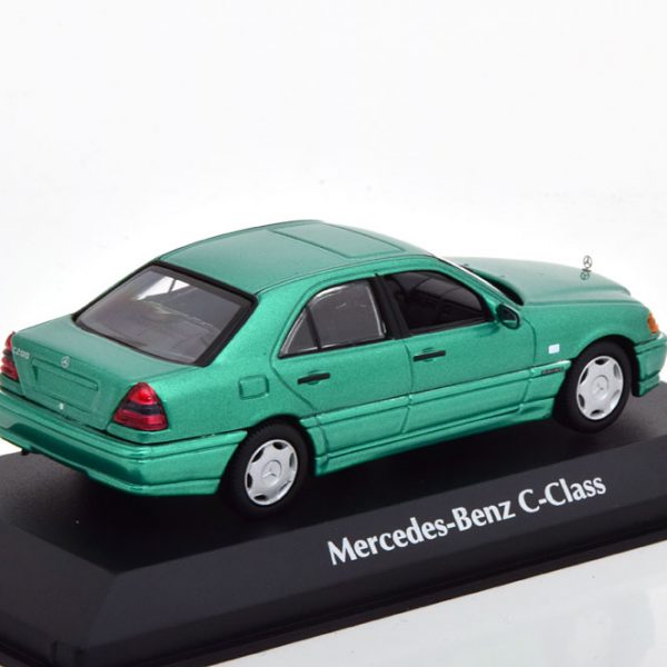 Mercedes-Benz C-Klasse 1997 Groen Metallic 1-43 Maxichamps