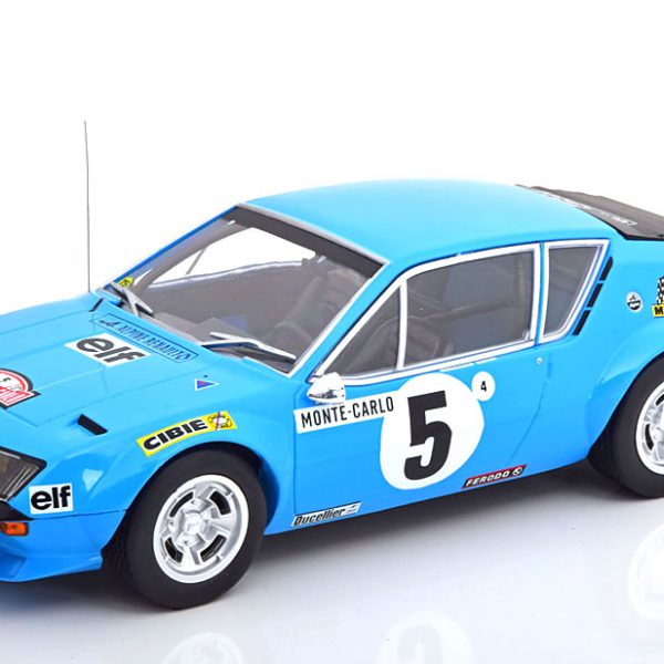 Renault Alpine A310 No.5, Rally Monte Carlo 1975 Therier/Vial Blauw 1-18 Ixo Models