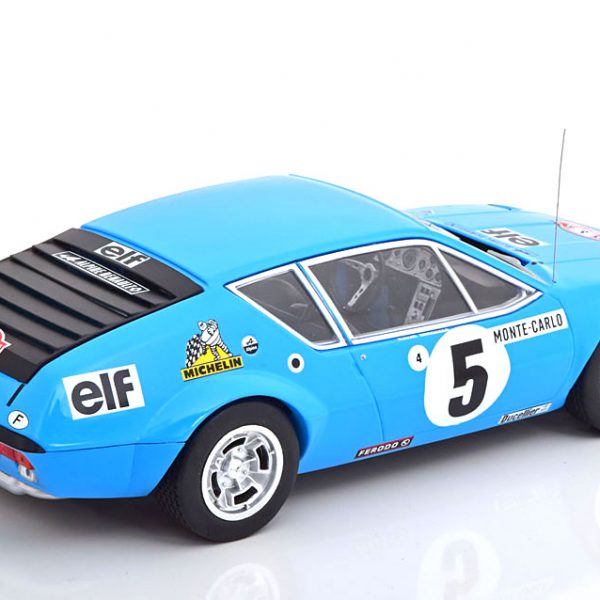 Renault Alpine A310 No.5, Rally Monte Carlo 1975 Therier/Vial Blauw 1-18 Ixo Models