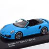 Porsche 911 (991/2) Turbo S Cabrio 2016 Blauw 1-43 Minichamps Limited 336 Pieces