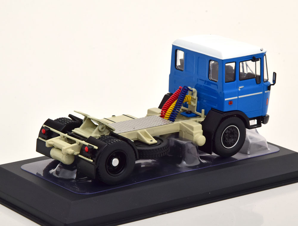 Camion Tracteur DAF 2600 Bleu/blanc 1970 - Ixo 1/43 - Miniature Métal Collection