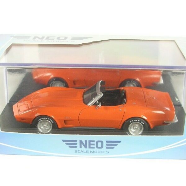 Chevrolet Corvette (C3) Convertible 1973 (Orange) 1-43 Neo Scale Models