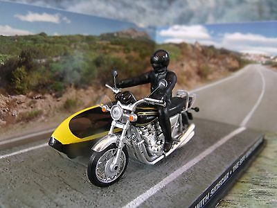 Kawasaki Z900 Motorcycle With Sidecar "The Spy Who Loved Me" 1-43 Altaya James Bond 007 Collection