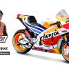 Honda Repsol RC213V #93 Marc Marquez World Champion 2017 1-18 Maisto