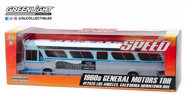 General Motors 1960S TDH #2525 Los Angeles, ( Speed (1994) )California Downtown Bus 1-43 Greenlight Collectibles