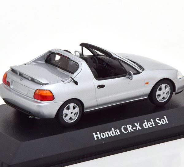 Honda CR-X De Sol 1992 Zilver Metallic 1-43 Maxichamps