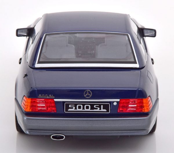 Mercedes-Benz 500 SL 1993 ( R129 )Cabriolet met Hardtop Blauw 1-18 KK Scale Limited 750 Pieces
