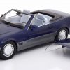 Mercedes-Benz 500 SL 1993 ( R129 )Cabriolet met Hardtop Blauw 1-18 KK Scale Limited 750 Pieces
