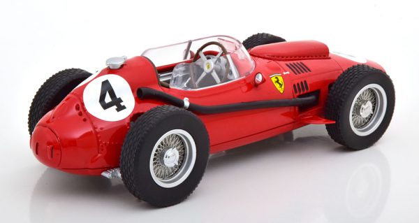 Ferrari Dino 246 Nr# 4 F1 GP Frankrijk 1958, World Champion M.Hawthorn Rood 1-18 CMR Models