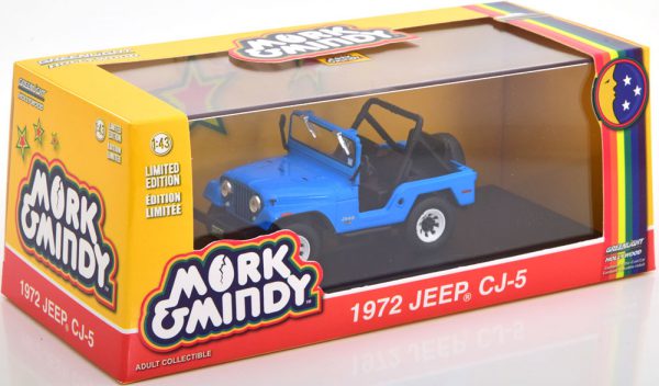 Jeep CJ-5 1972 "Mork & Mindy" Blauw 1-43 Greenlight Collectibles