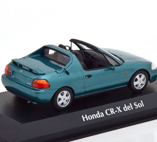 Honda CR-X De Sol 1992 Groen Metallic 1-43 Maxichamps