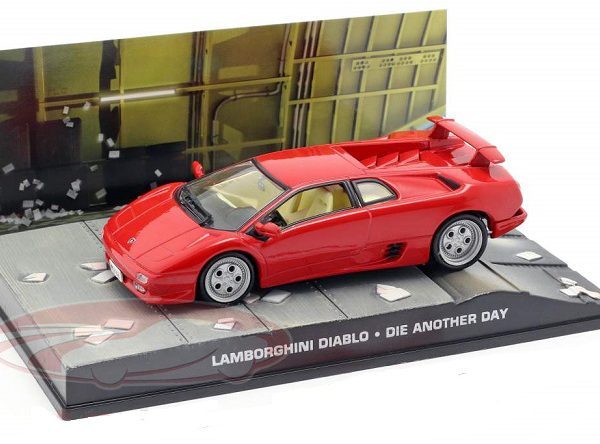 Lamborghini Diablo Rood "Die Another Day " 1-43 Altaya James Bond 007 Collection