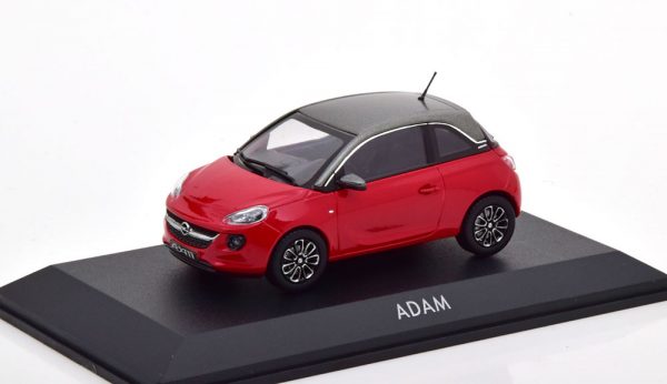 Opel Adam Fire Red met Light Grey dak 1-43 Iscale