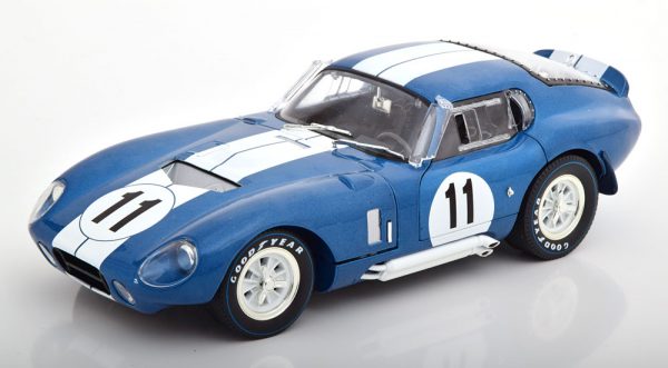 Shelby Cobra Daytona Coupe No.11, 24h Le Mans 1965 Blauw Sears/Thompson 1-18 Shelby Collectibles