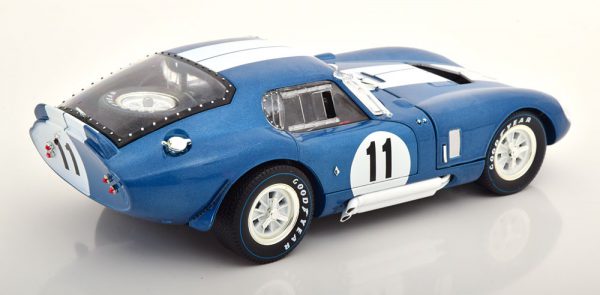 Shelby Cobra Daytona Coupe No.11, 24h Le Mans 1965 Blauw Sears/Thompson 1-18 Shelby Collectibles