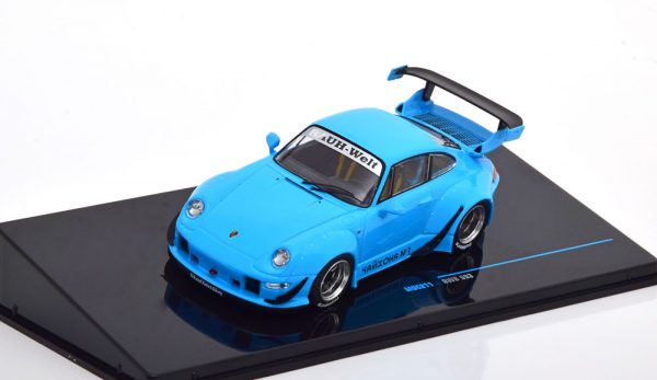 Porsche 911 (993) RWB 2018 Blauw 1-43 Ixo Models