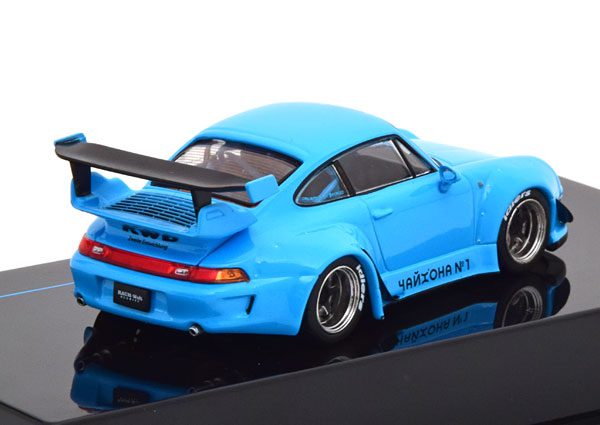 Porsche 911 (993) RWB 2018 Blauw 1-43 Ixo Models