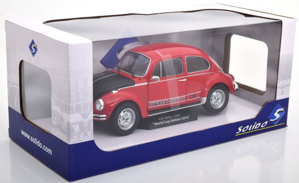 Volkswagen Kever 1303 World Cup Edition 1974 Rood 1-18 Solido