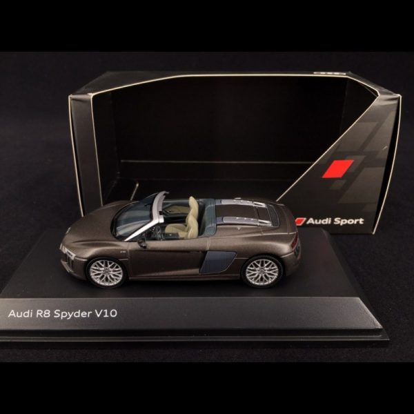 Audi R8 Spyder V10 2015 Matbruin 1-43 Herpa