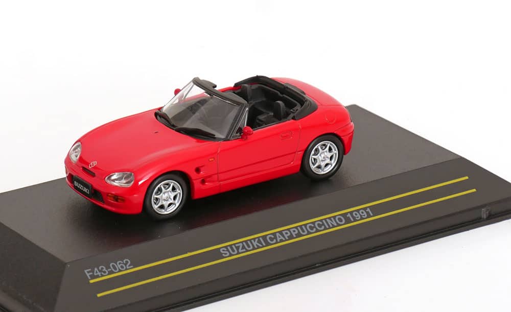 Make Up 1/43 Suzuki Cappuccino ミニカー Suzuki Cappuccino 1991 Rood 1-43 First43 Models - Schuiten