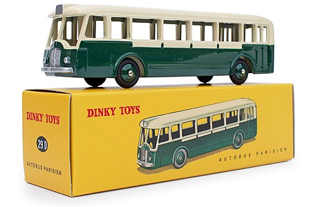 Somua Bus Parisien Groen / Wit 1-43 Dinky Toys ( Atlas )