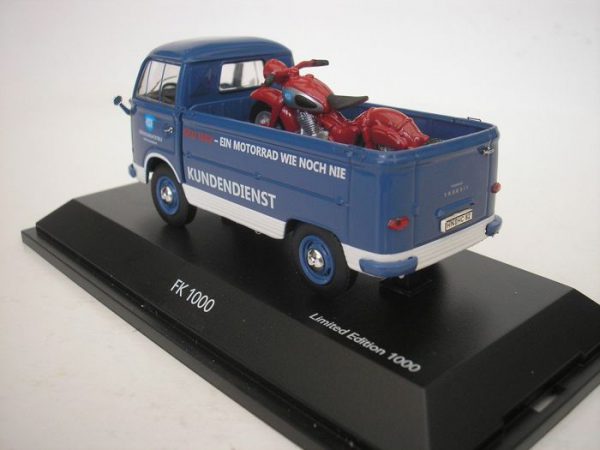 Ford Transit FK 1000 + NSU Max Motor Blauw 1-43 Schuco - 1:43 -Limited 1000 Pieces