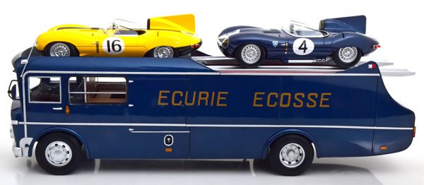 Commer TS3 Teamtransporter Ecurie Ecosse 1959 Blauw 1-18 CMR Models ( Jaguar D-Type zit er niet bij )