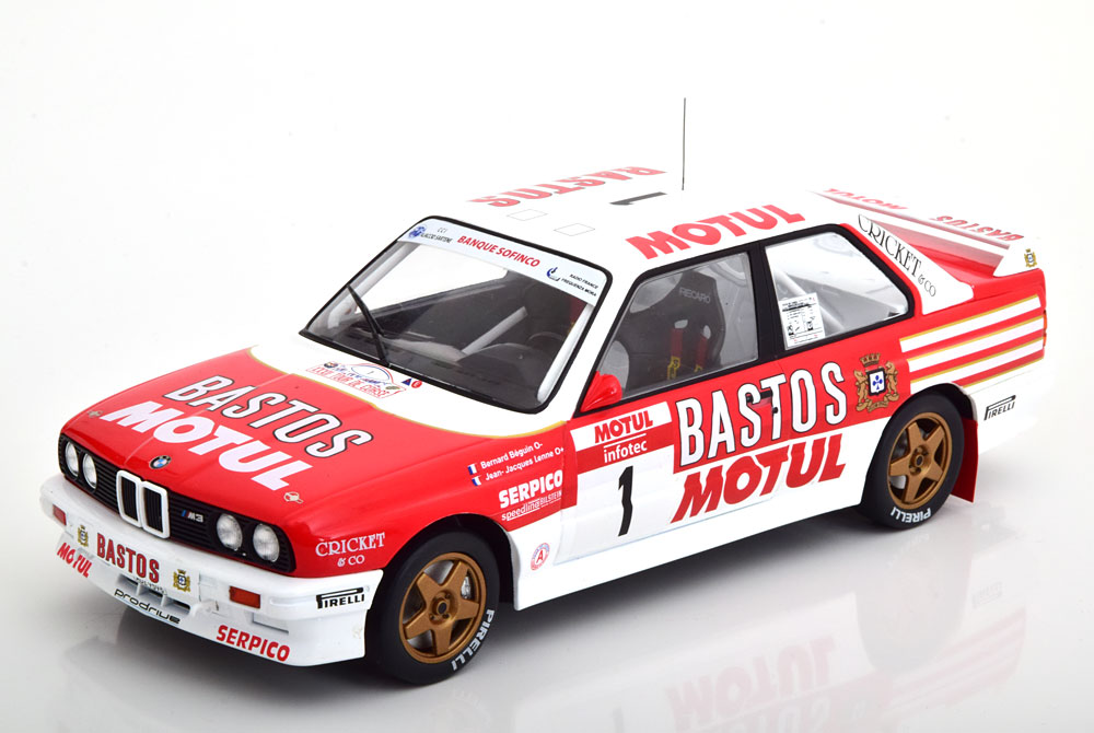 BMW M3 E30 No.1, Rally Tour de Corse 1988 Rood / Wit B.Beguin
