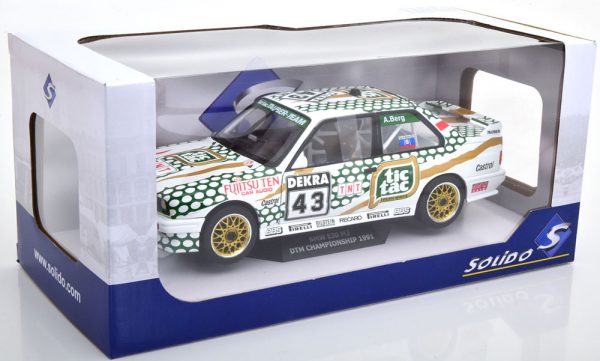 BMW M3 E30 Nr.43 DTM 1991 "Tic Tac" A.Berg 1-18 Solido