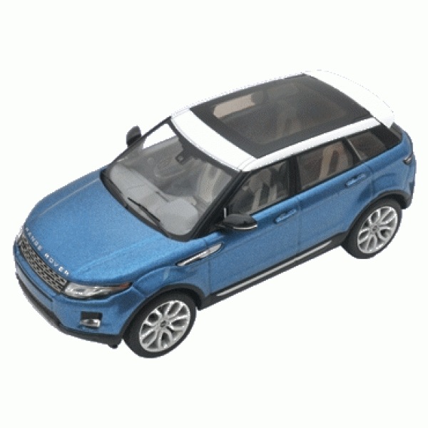 Range Rover Evoque 2011 Blauw / Wit 1-43 Ixo Models