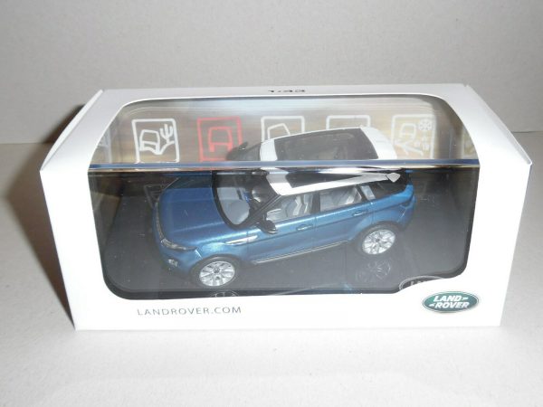 Range Rover Evoque 2011 Blauw / Wit 1-43 Ixo Models