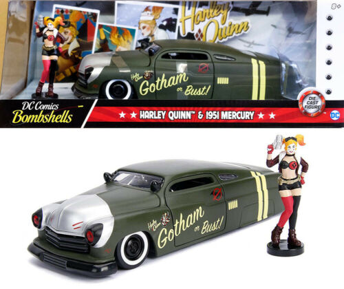 Mercury 1951 & Harley Quinn DC Bombshells 1-24 Jada Toys