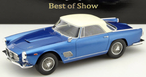 Maserati 3500 GT Touring Blue Metallic /White Roof 1:18 BOS Models Limited 1000 Pieces