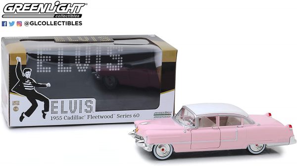 Cadillac Fleetwood 1955 "Series 60" Elvis Presley Pink 1:24 Greenlight Collectibles