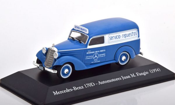 Mercedes-Benz 170D "Automotores Juan M. Fangio" 1954 Blauw 1-43 Altaya