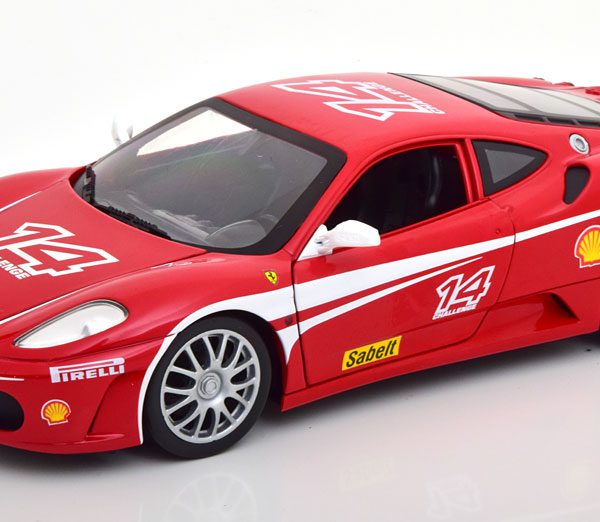 Ferrari F430 Challenge 2005 Rood / Wit 1-18 Hotwheels