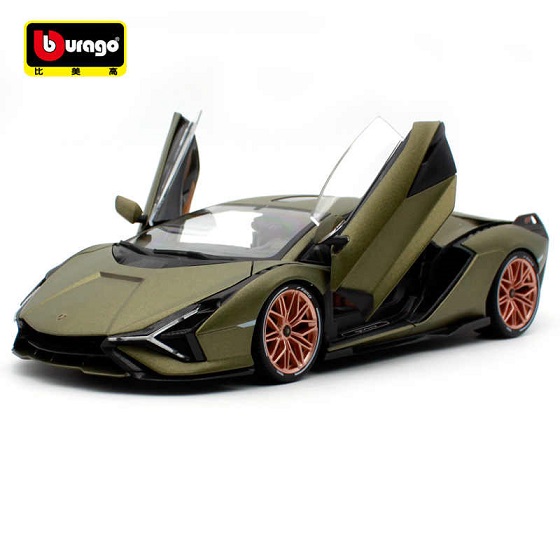 Lamborghini Sian FKP 37 2019 Groengoud Metallic 1-18 Burago