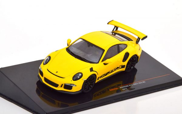 Porsche 911 (991) GT3 RS 2017 Geel / Zwart 1-43 Ixo Models