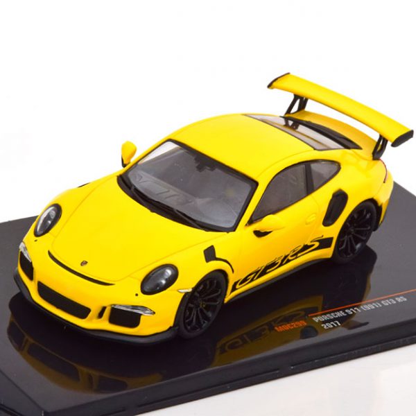 Porsche 911 (991) GT3 RS 2017 Geel / Zwart 1-43 Ixo Models