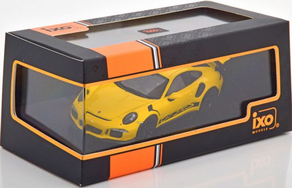 Porsche 911 (991) GT3 RS 2017 Geel / Zwart 1-43 Ixo Models