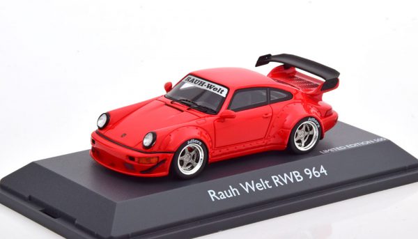 Porsche 911 (993) Rauh Welt "RWB" Rood 1-43 Schuco Pro.R Limited 500 Pieces